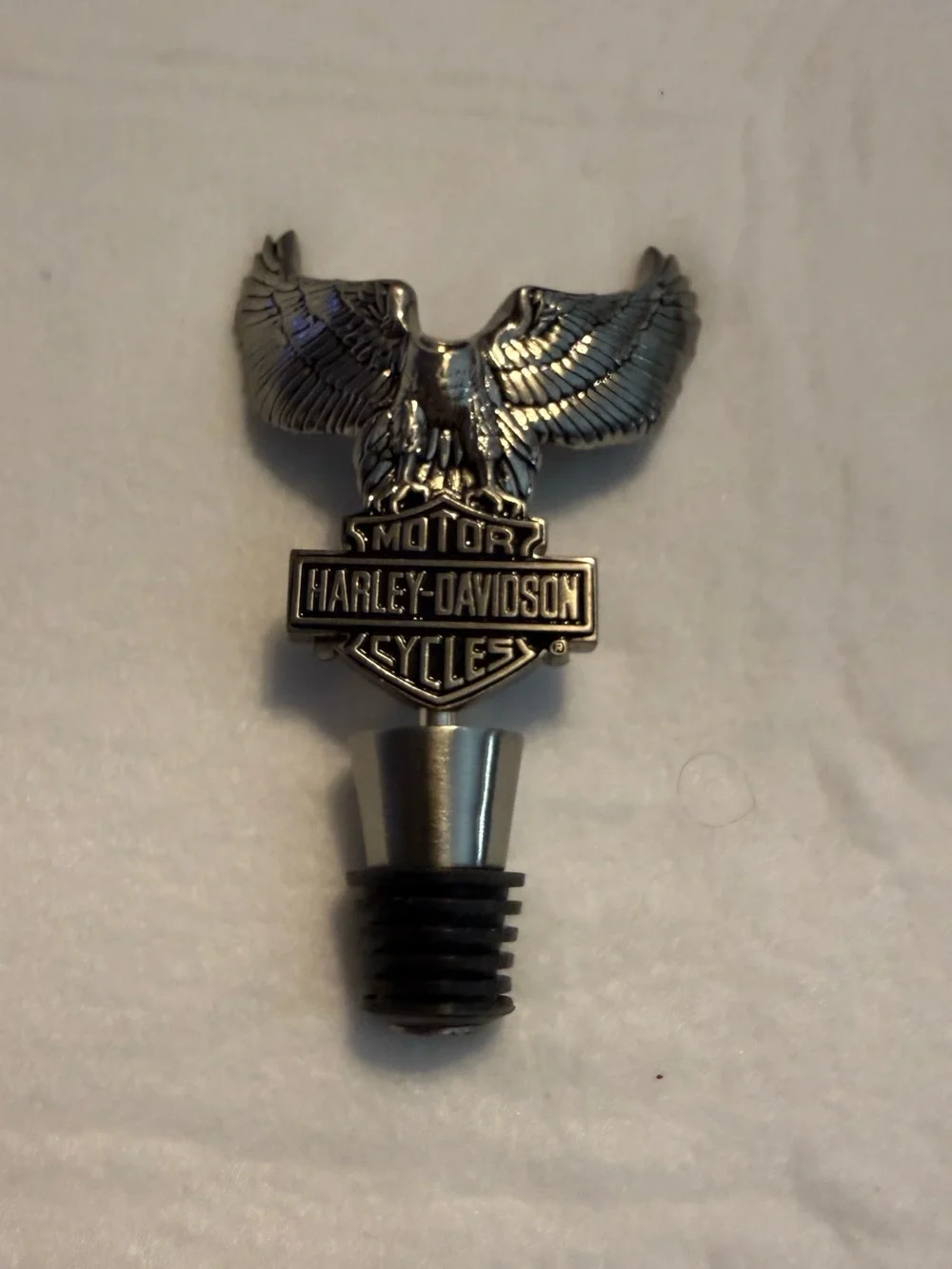 Harley-Davidson Eagle Metal Wine Bottle Stopper Barware